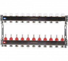 Коллектор стальной ROMMER RMS-1200 с расходомерами, 11 выходов в г. Москва