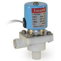 Клапан электромагнитный SMART SP-61356 6mm DN6 PN 10 быстросъемный, полипропилен, NC, катушка DC 24v в г. Москва