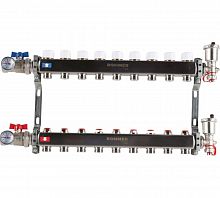 Коллектор стальной ROMMER RMS-3210 в сборе без расходомеров, 9 выходов в г. Москва