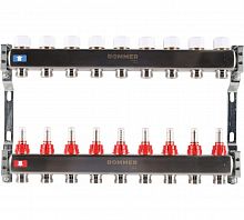 Коллектор стальной ROMMER RMS-1200 с расходомерами, 9 выходов в г. Москва