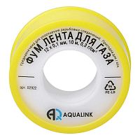 Лента ФУМ AQUALINK для газа 12 х 0,1 мм, 10 м  в г. Москва