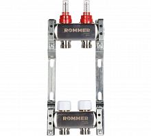 Коллектор стальной ROMMER RMS-1200 с расходомерами, 2 выхода в г. Москва