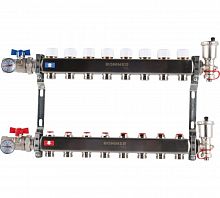 Коллектор стальной ROMMER RMS-3210 в сборе без расходомеров, 8 выходов в г. Москва